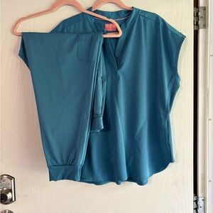 Light Teal Scrub Set